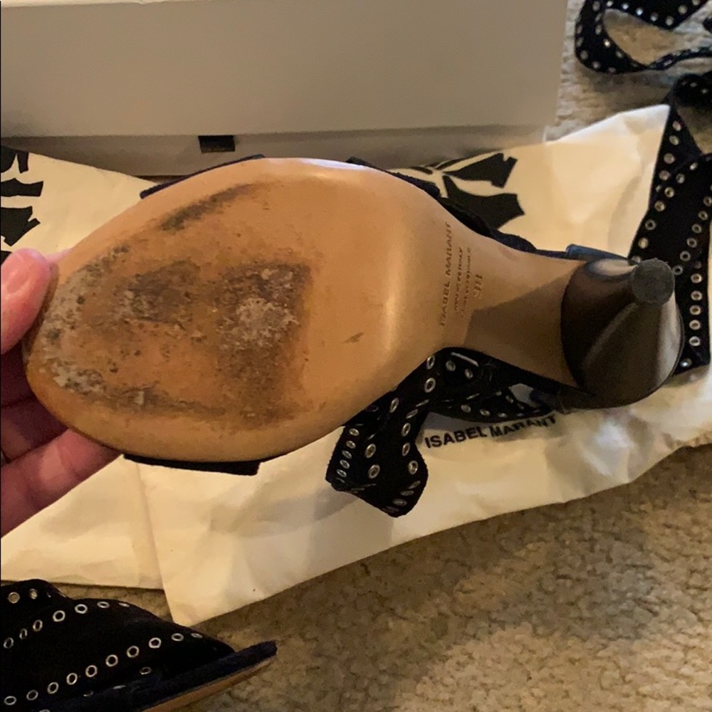 Isabel Marant Black Wrap Up Heels - Picture 4 of 9
